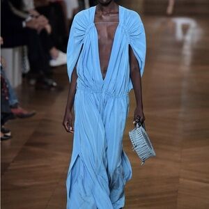 Stunning Cameo Blue Maxi Dress by top Designer Stella McCartney